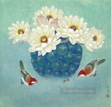 花 鳥 Painting - 鳥と虫 伝統的な中国